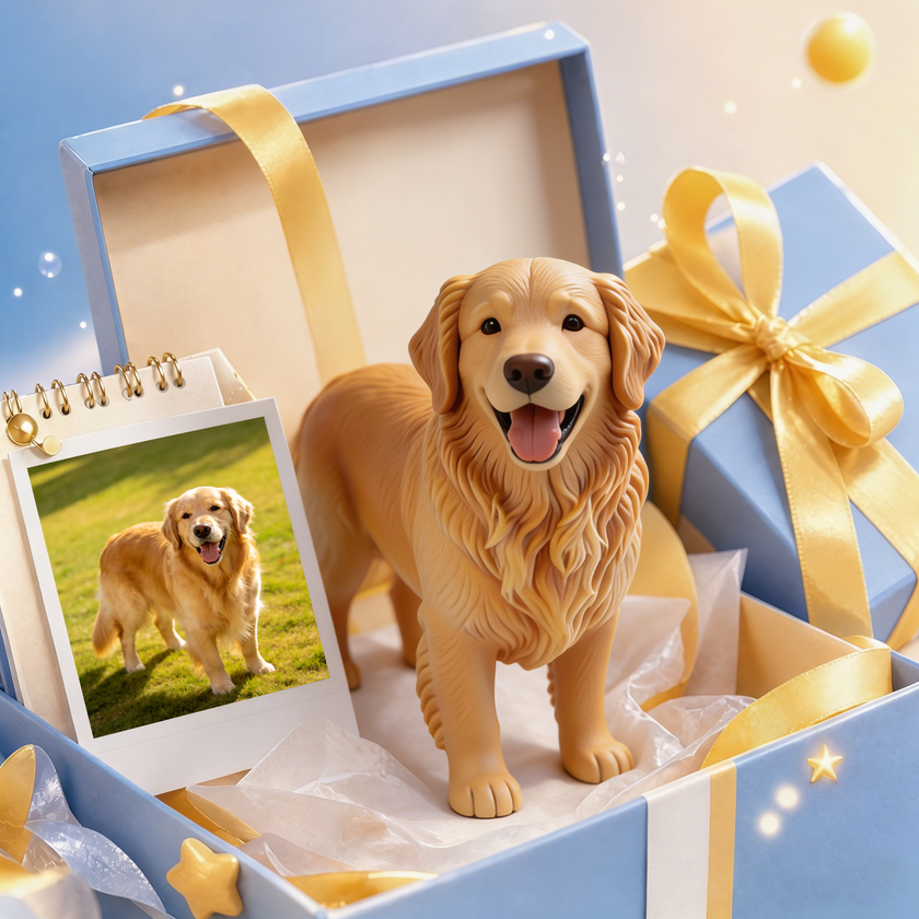 Golden Retriever Figurine