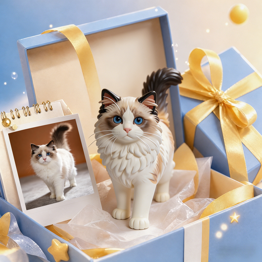 Ragdoll Cat Figurine