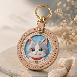 Custom Pet 3D Badge - Round No Hole