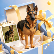 German Shepherd Figurine