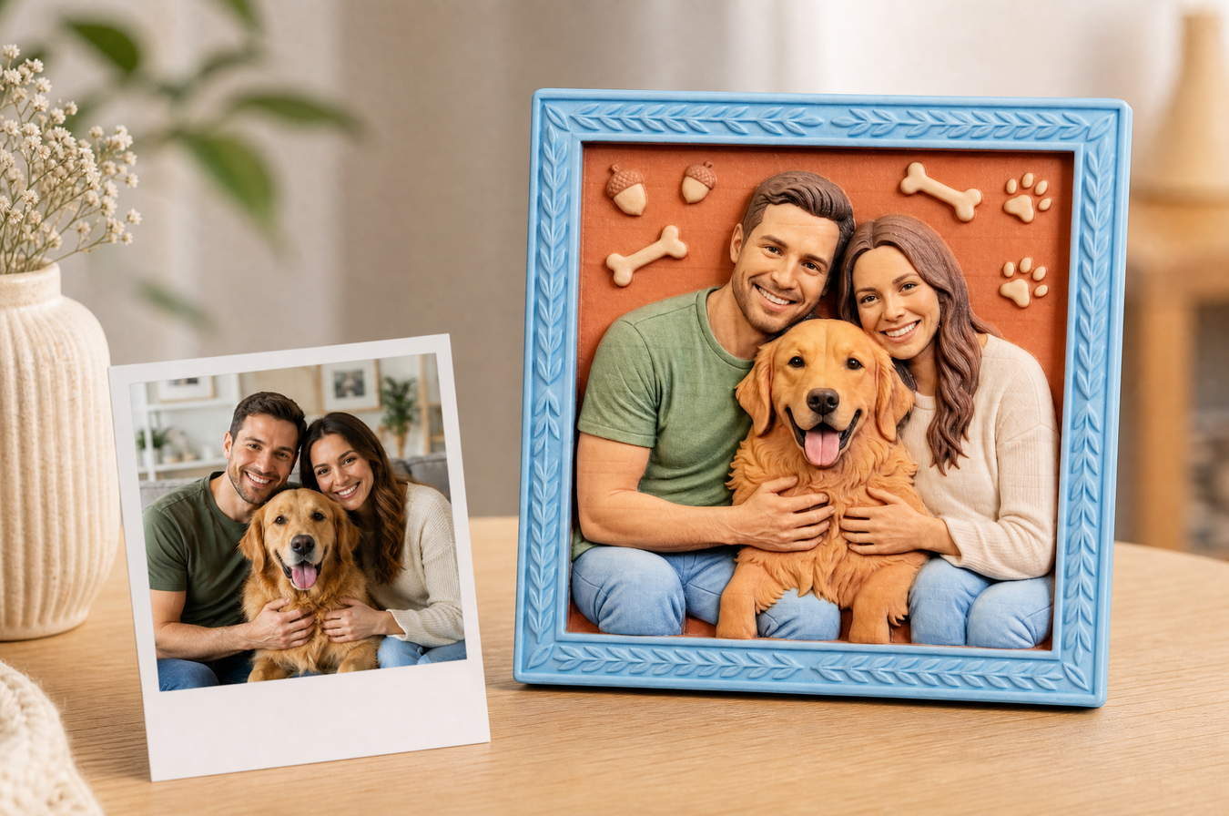 <strong>Sculpted with Love, Framed for Your Desk</strong>